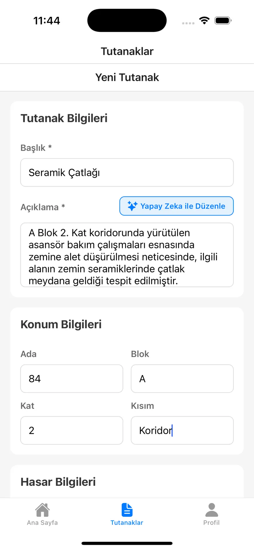 Tutanak Yönetim Sistemi (TYS) screenshot 2